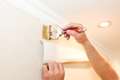 Pose de papier peint à Lhez — revêtements muraux et toiles de verre